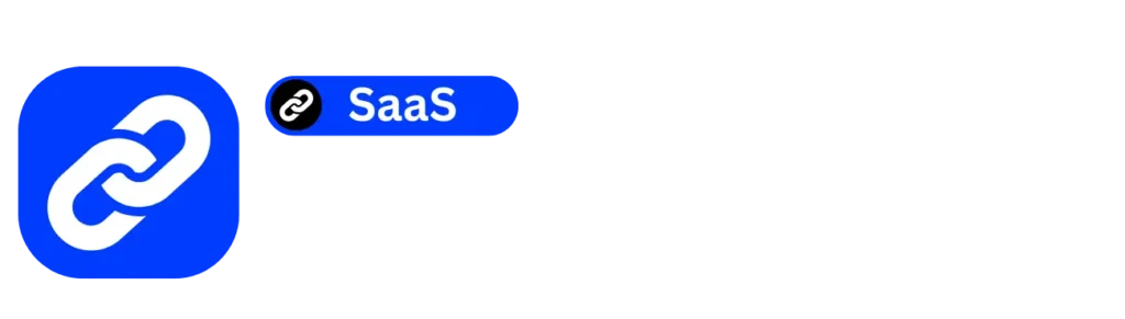 saas link builder logo white